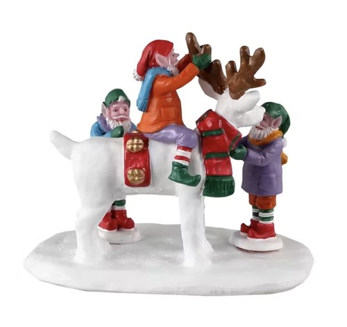 Lemax reindeer snowman - reindeer, snowman-