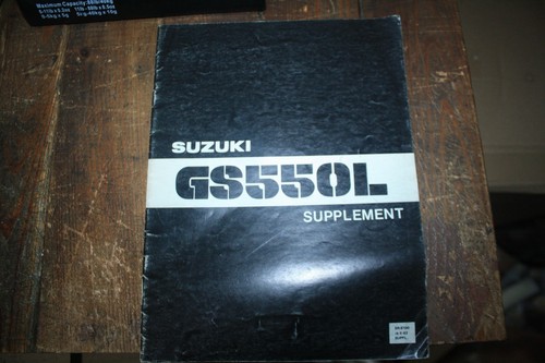 1979 suzuki gs550l supplement - 1979?,
