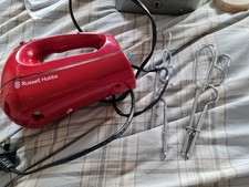 Red Russell And Hobbs With Accesories Hand Food Mixer