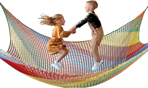 Kids climbing cargo net - cargo,