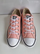 CONVERSE ALL STAR CT OX UK UK 5 EU 38 DAINTY PALE CORAL/WHITE TRAINERS 559832C