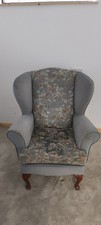Beautiful Floral Wing Back Vintage style Armchair in Excellent Condition