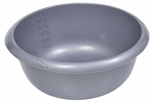 Silver 33cm round washing - round,