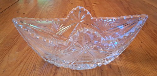 Vtg lead crystal banana - vtg,