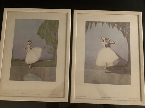 Pair large 1955 lithographs - 1955,