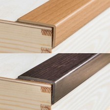 Stair nosing edging wood effect PVC Self-adhesive corner edge trim 1000x35x20mm