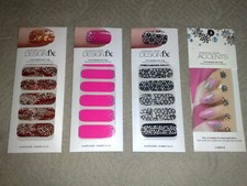 BUY 1 PACK OF 2 AND GET 1 FREE-Dashing Diva Design FX Bling Nail Wraps/Appliques