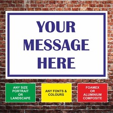 Custom made personalised sign - personalised,