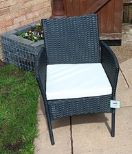 one black Rattan Garden Chair
