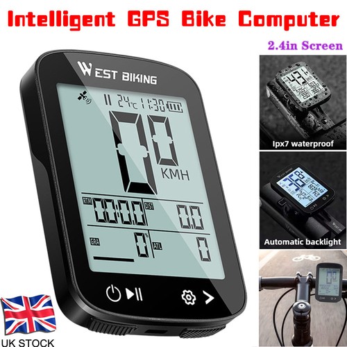 Gps bike computer - wireless, w/