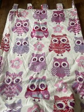 Catherine Lansfield owl print lined curtains