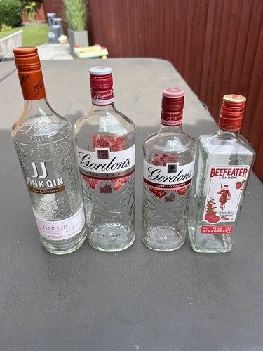 Empty gin bottle collection - bottle,