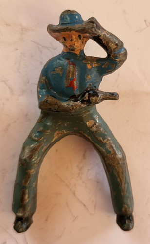 Vintage hand painted lead - painted,