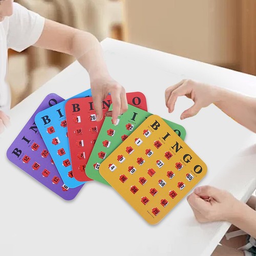 Large print bingo cardboard - 5x,