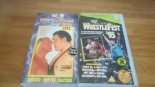 WRESTLEMANIA 3 1991 WRESTLEFEST 1993 VHS TAPES GOOD CONDITION AS SHOWN IN PICS