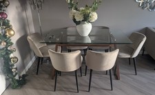 Glass Dining Room Table with