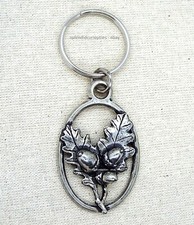 Oak Leaves Acorn Keyring