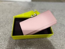 Ted Baker ROSYELA Leather Pink bobble clasp matinee purse BNIB