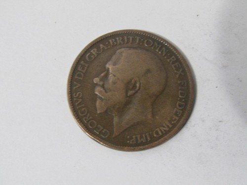 George half penny - v,