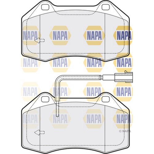 Brake pads set - set, fiat