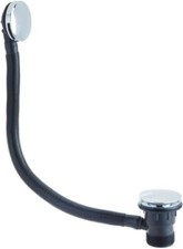 Bristan W BATH03 C Round Clicker Bath Waste with Overflow C, Chrome