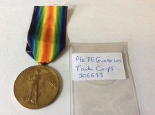 WW1 Tank Corps Pte Gummerson