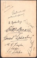 11 CRICKET AUTOGRAPHS