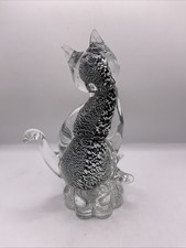 Murano Style Art Glass Cat