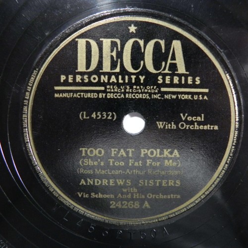 Andrews sisters too fat - –,