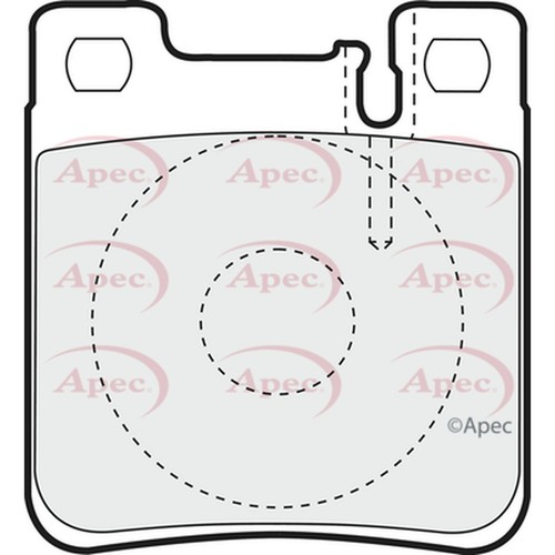 Brake pads set - pads, mercedes