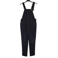 Boohoo Dungarees Black Tapered
