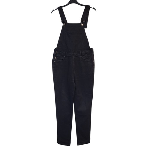 Boohoo dungarees black tapered - dungarees,