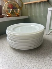 Vintage 16cm White Glass JAJ