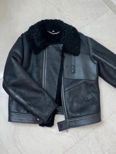 Burberry shearling leather - burberry,
