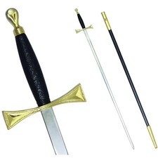 Masonic Sword-Black Gold Hilt