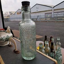 R. Fenwick & Co Ltd Brewers, Sunderland. Glass Bottle & Stopper, Antique/Vintage