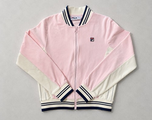 Fila pink velour bomber - fila,