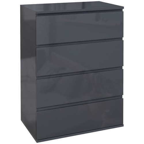 High gloss drawer dresser - high,