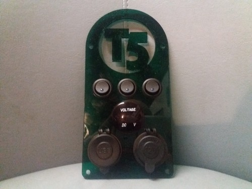 Green control panel usb 12v - panel,