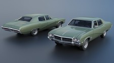 Buick Skylark 4 Door Sedan 1969 Model Car Kit 3D Printed 1/8 to 1/25 Scale