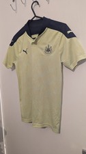 Puma Newcastle United Jersey Yellow Away Kit 20/21 Season Age 11-12