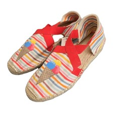 Espadrille Sandals Cath Kidston Multicolour Stripe Ice Cream UK 6 EU 39 New