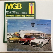 MGB Haynes Owners Workshop Manual For Roadster, GT Coup And MG Sales Brochure