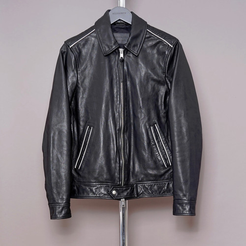 All saints leather jacket - leather, mens