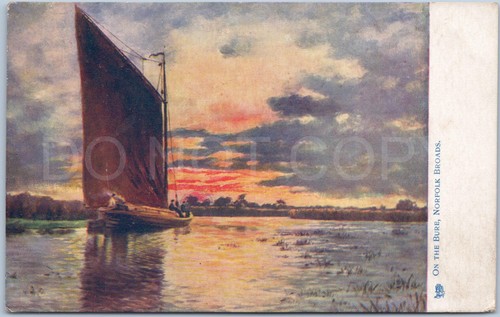 River bure vintage postcard - vintage,