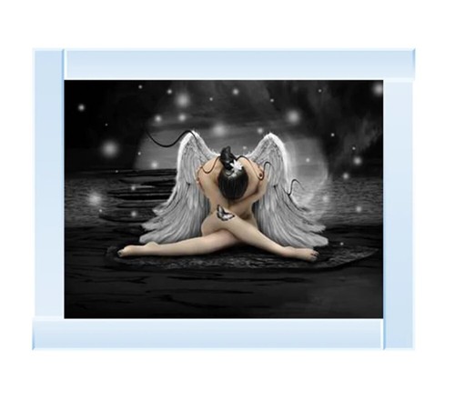 Silver angel with - silver,