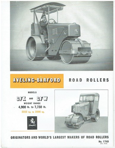 Aveling barford gfx gfw series - aveling,