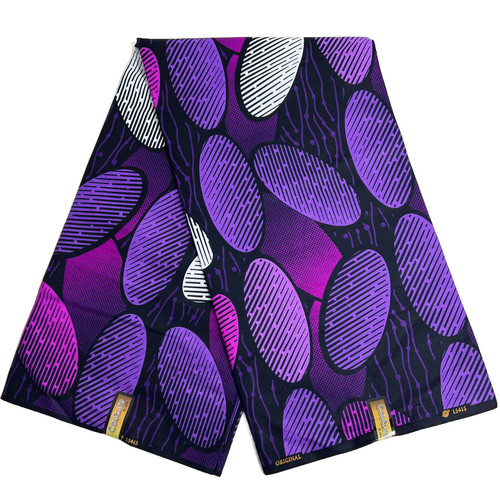 Purple african fabric print - african,