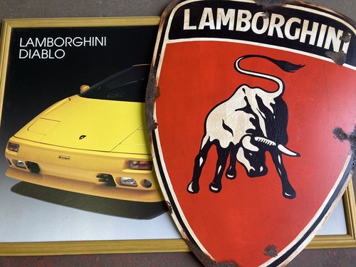 Lamborghini large hand painted - lamborghini,