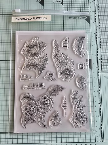 Altenew engraved flowers 6x8 - altenew,